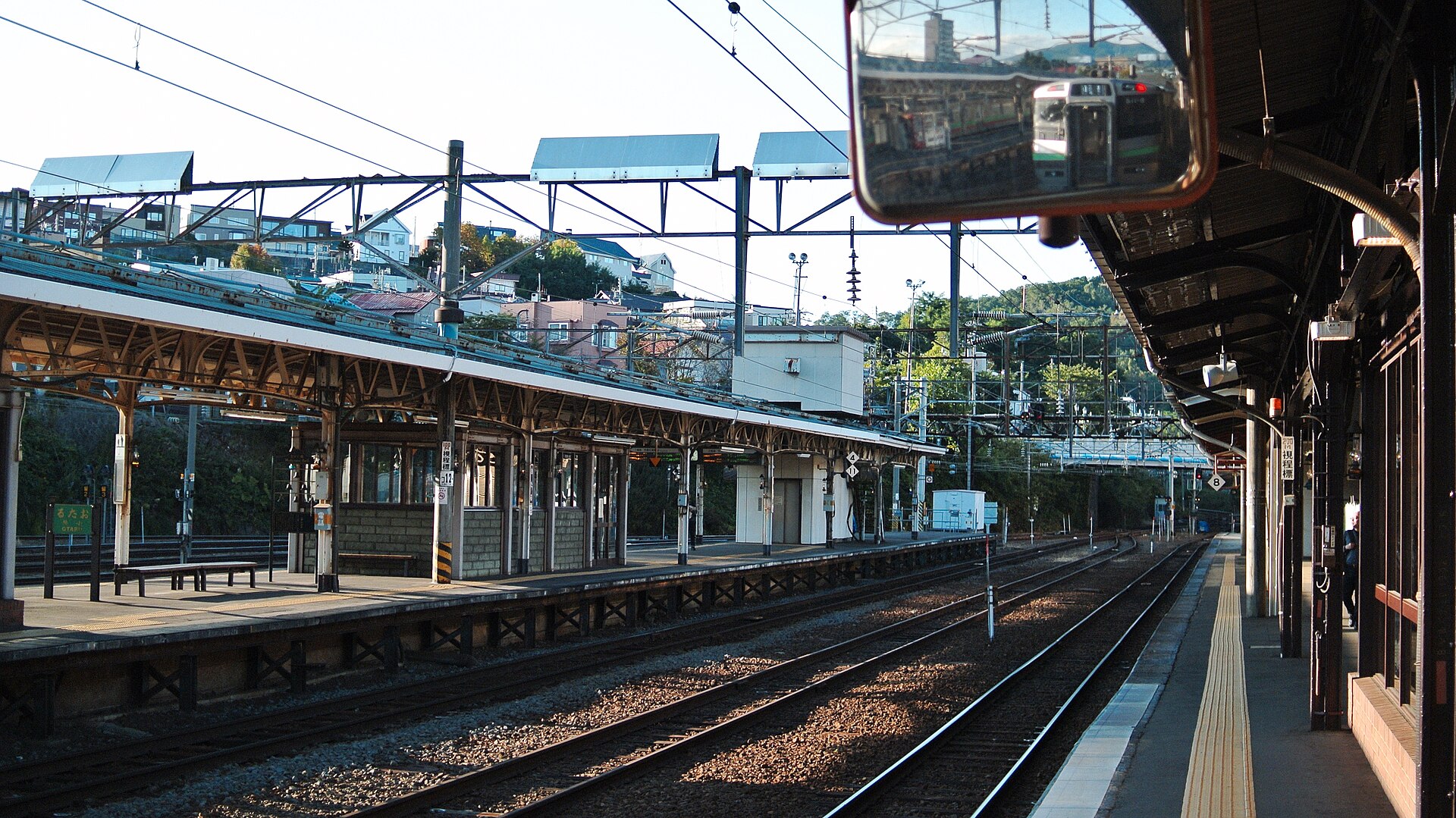 小樽駅のホームと線路のイメージ